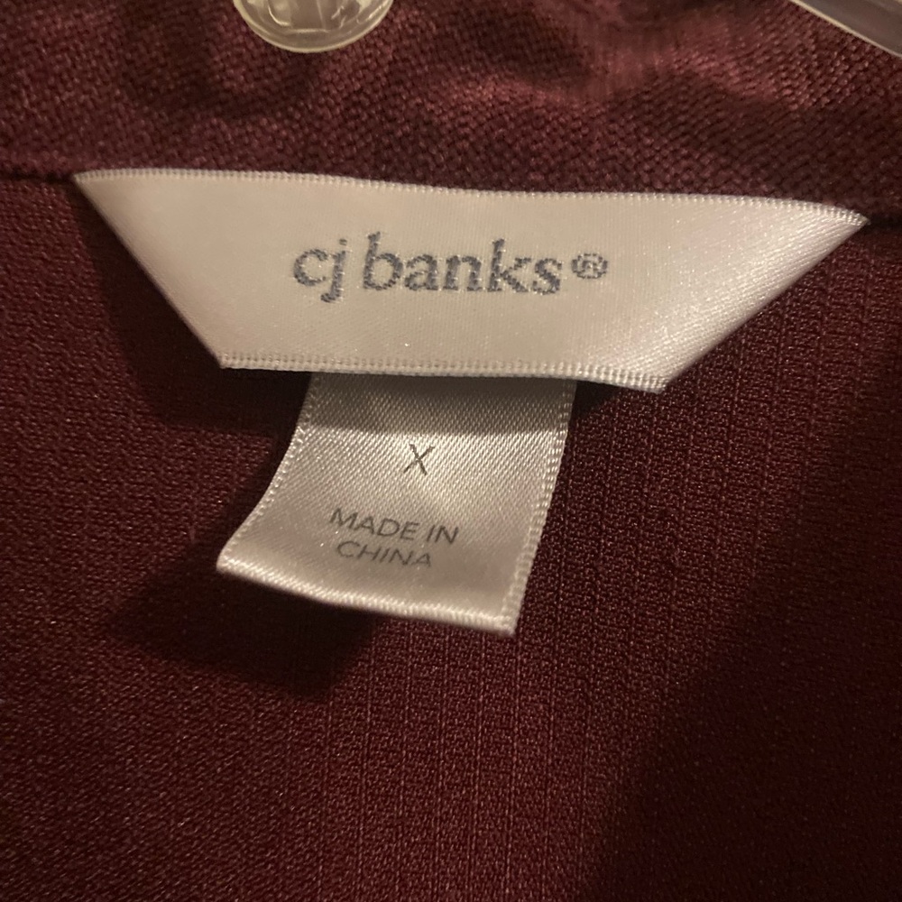 Christopher and Banks mahogany colored blazer jacket size X - Picture 2 of 4